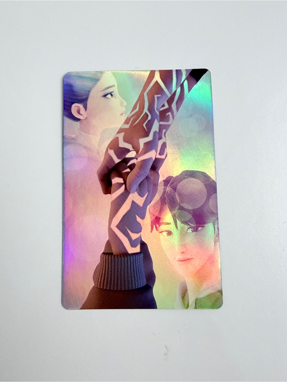 McDonald's K-Pop Demon Hunters Rujinu Ultra Rare Photocard Purple Heart Holo